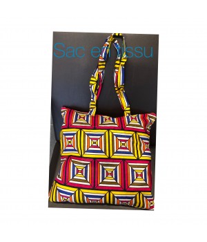 Sac tissu africain avec motifs coloré